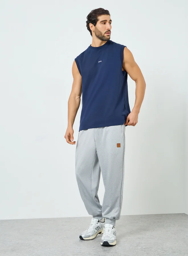 تايك تو Men Grey Relaxed Fit Joggers